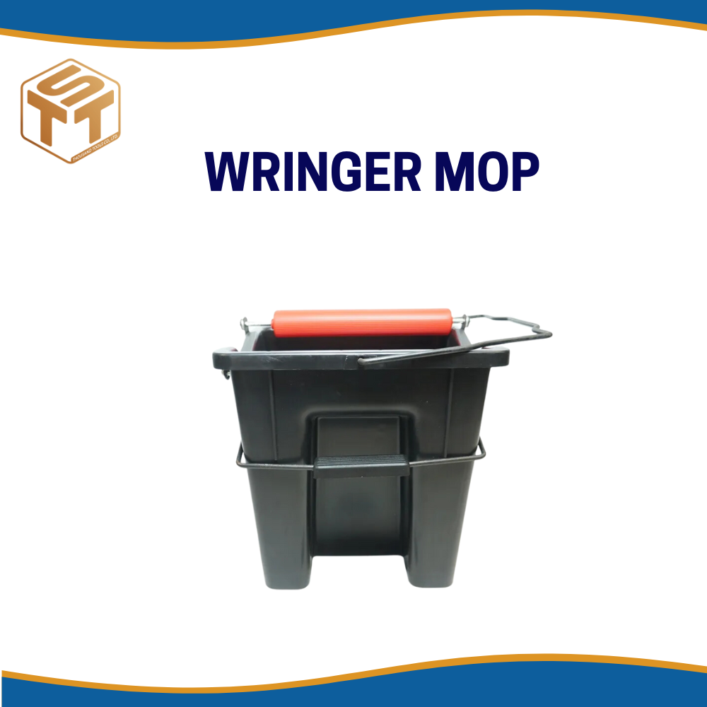 WRINGER MOP BUCKET ถังรีดน้ำสำหรับไม้ม็อบ ถังบีบม็อบ เท้าเหยียบได้ ทำความสะอาดง่ายไม่เลอะมือ อุปกรณ์ทำความสะอาด