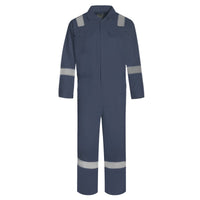 BOILER SUITS  ชุดหมีพร้อมแถบสะท้อนแสง 100% COTTON COVERALL WITH REFLECTIVE TAPE