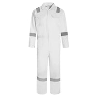 BOILER SUITS  ชุดหมีพร้อมแถบสะท้อนแสง 100% COTTON COVERALL WITH REFLECTIVE TAPE