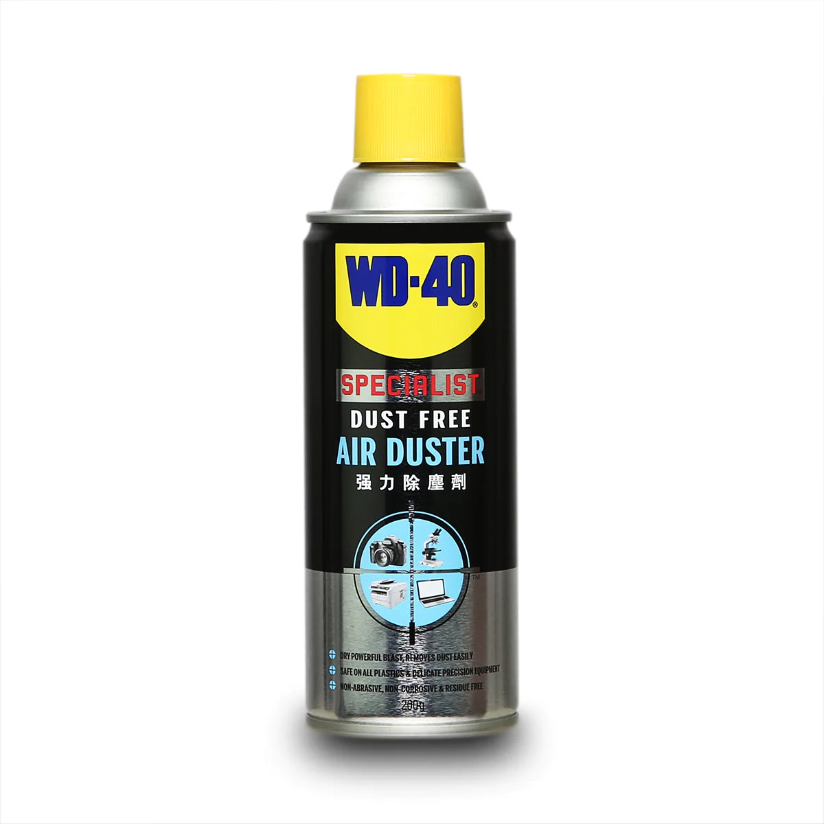 WD-40 SPECIALIST สเปรย์ลมเป่าไล่ฝุ่น (AIR DUSTER) ขนาด 200 กรัม ใช้เป่าฝุ่นที่เกาะอุปกรณ์อีเล็คโทรนิคส์ กล้องและเลนส์ (ดับบลิวดี สี่สิบ สเปเชียลลิสต์)